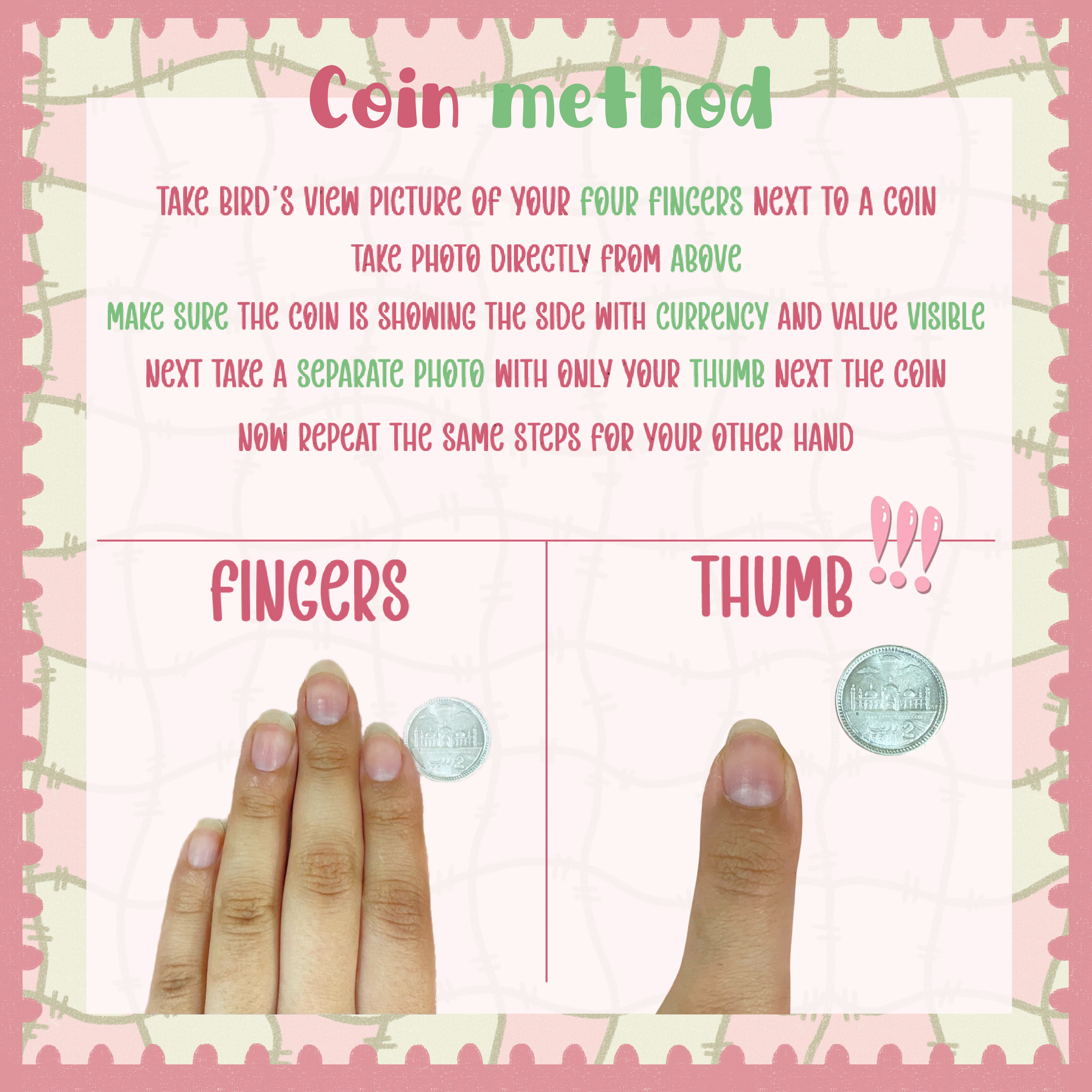 Coin method sizing example
