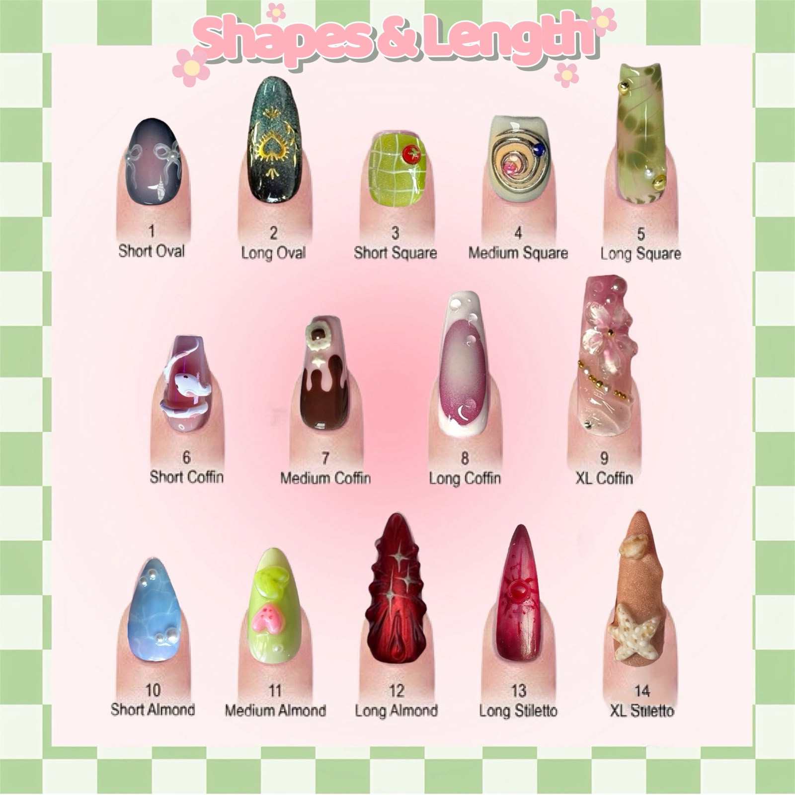 Lilypad Nails Nail Shape & Length Guide